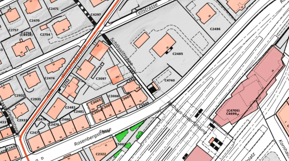 Ausschnitt Winkelriedstrasse (Stadtplan)